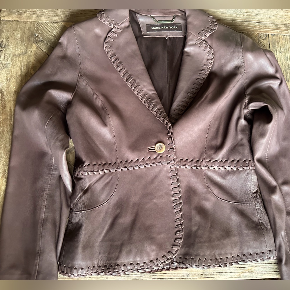 Marc New York Soft brown leather jacket